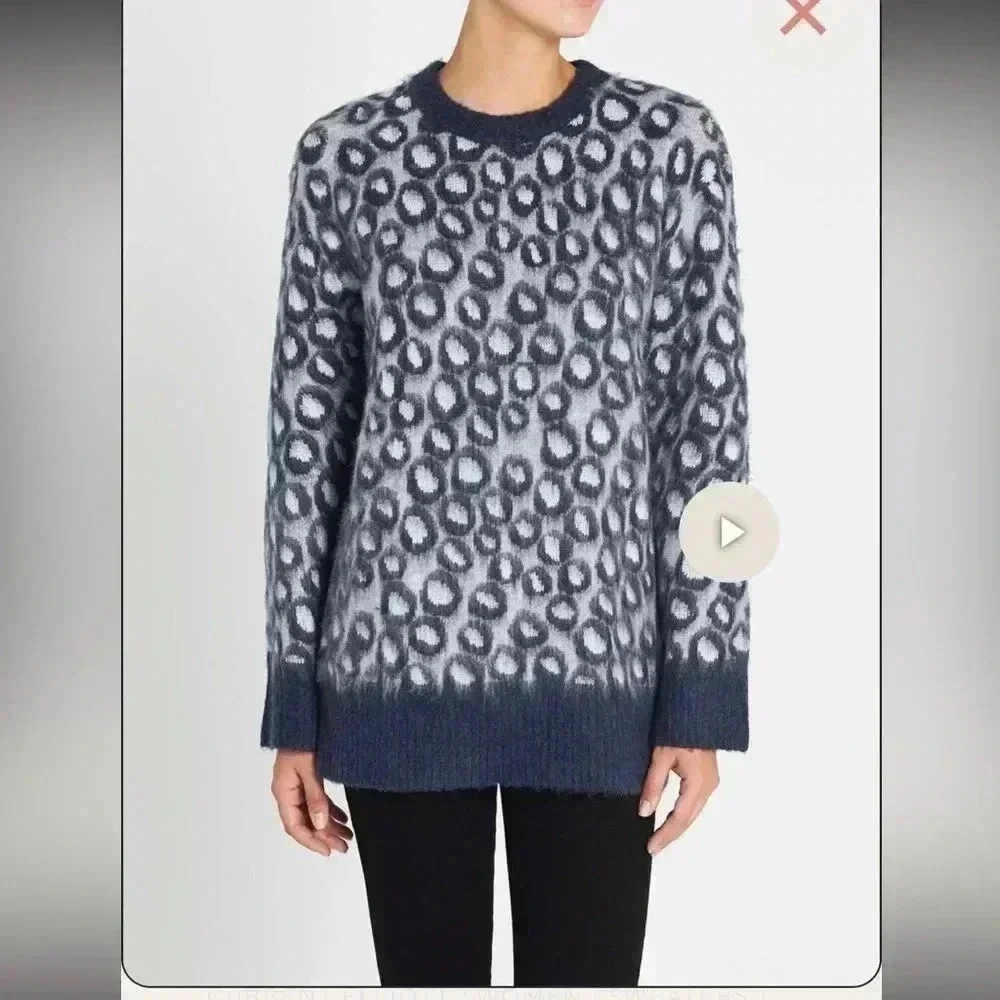 Current Elliott the Cali sweater‎ brushed leopard size 0